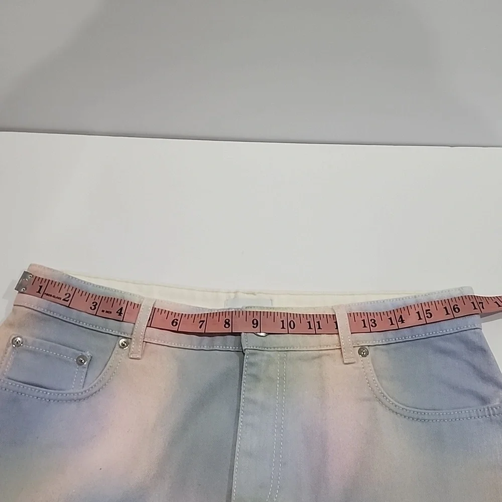 Ganni Multicolored Wash Shiloh Denim Skirt (SZ 42) - Picture 11 of 14